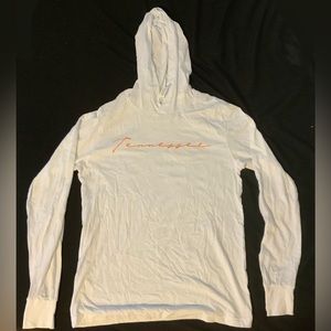 Tennessee white long sleeve shirt with hood